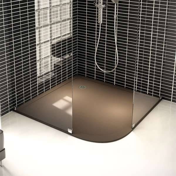 Plato de ducha de resina mineral fabricado por Tecnobaño