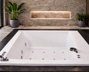 Bañera de hidromasaje de resina Tecnobaño