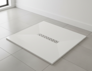 Platos de ducha cuadrados de resina mineral Tecnobaño