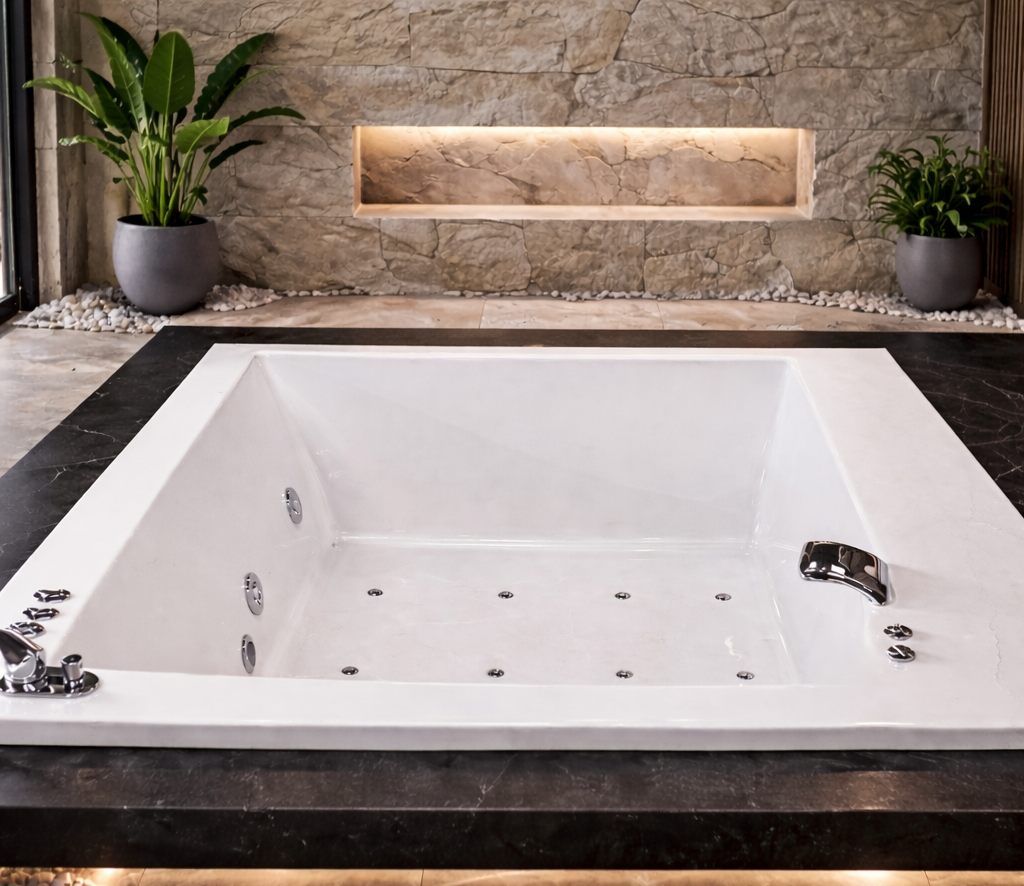 Bañera de hidromasaje de resina Tecnobaño